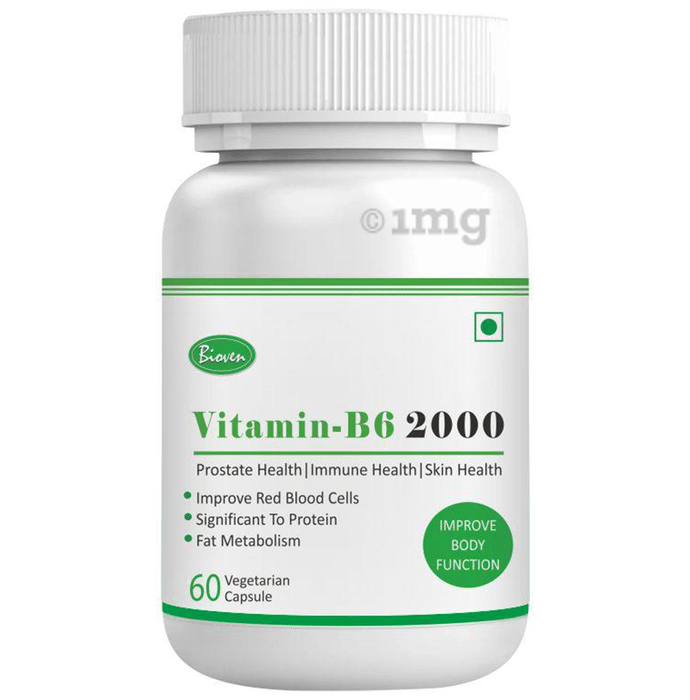 Bioven Vitamin B6 2000 Vegetarian Capsule