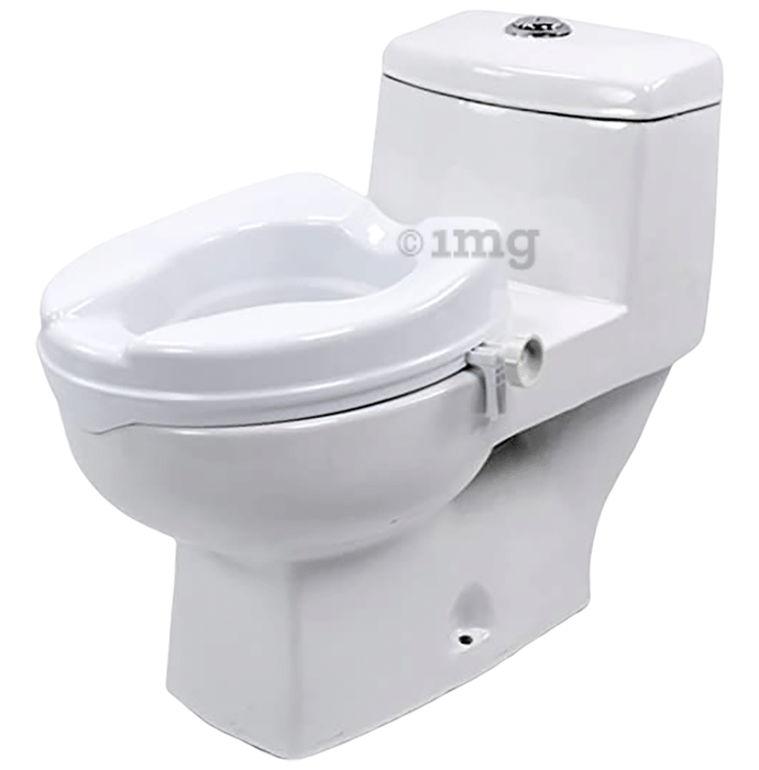 MCP Commode Raiser/Elevated Toilet Seat without Lid 4inch White