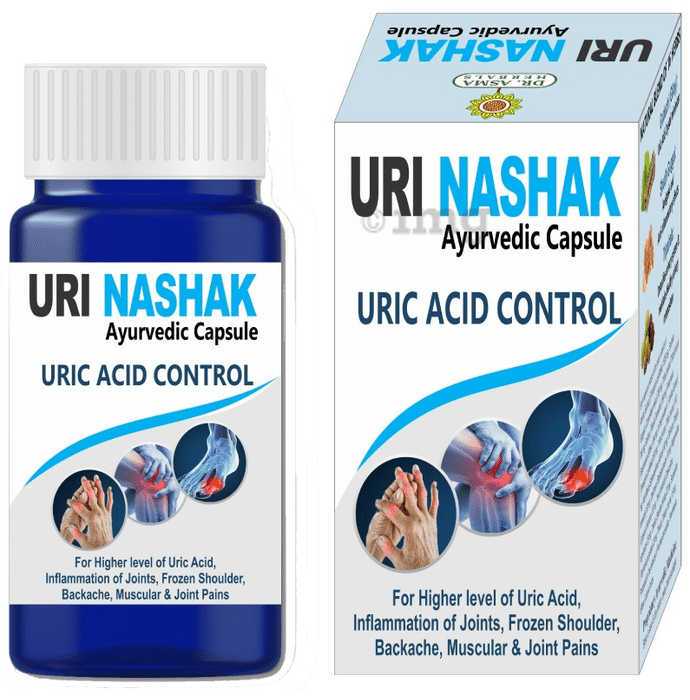 Dr. Asma Uri Nashak Uric Acid Control Ayurvedic Capsule