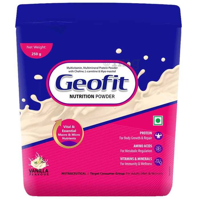 Geofit Nutrition Protein Powder with Vitamins & Minerals Vanilla