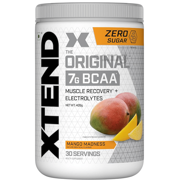 Scivation Xtend BCAA Powder with Electrolytes| For Muscle Growth & Recovery | Flavour Mango