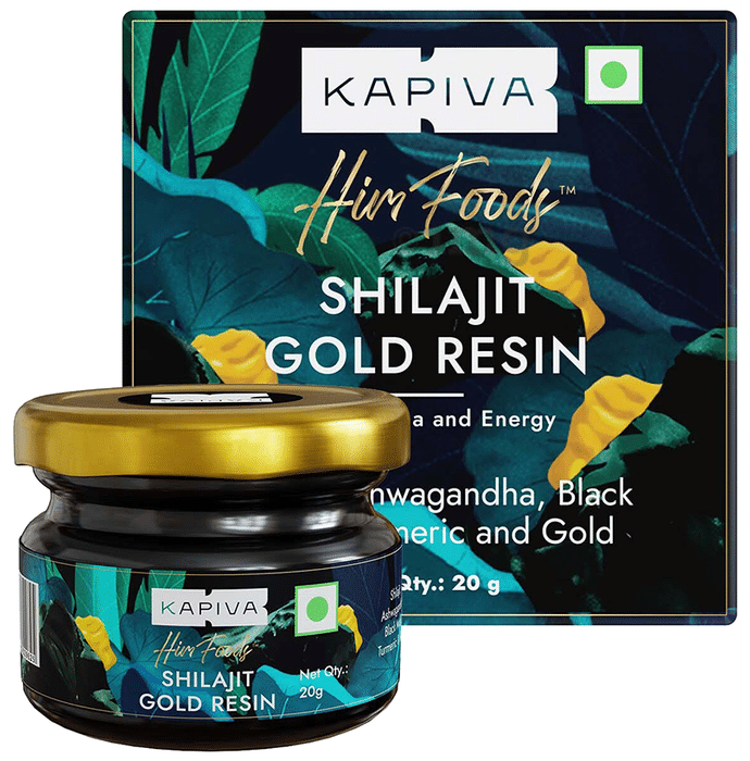 Kapiva Shilajit Gold Resin| Helps in boosting Stamina | Contains 24 Carat Gold | 100% Ayurvedic Resin