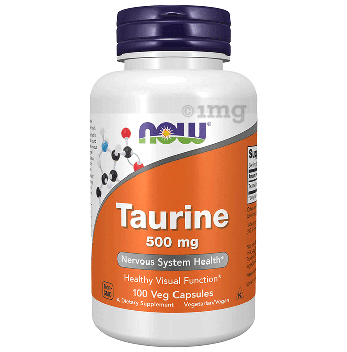 Now Taurine 500 mg Capsule
