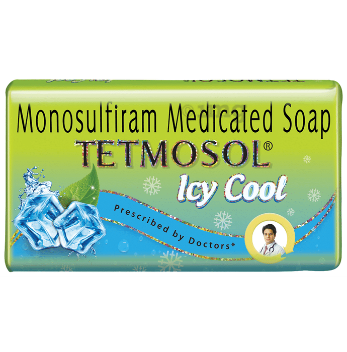 Tetmosol Medicated Soap with 5% Monosulfiram for Skin Infections Icy Cool