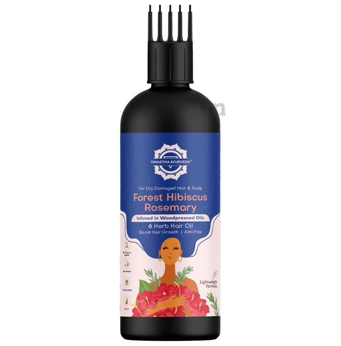 Tavastha Ayurveda Forest Hibiscus Rosemary Hair Oil
