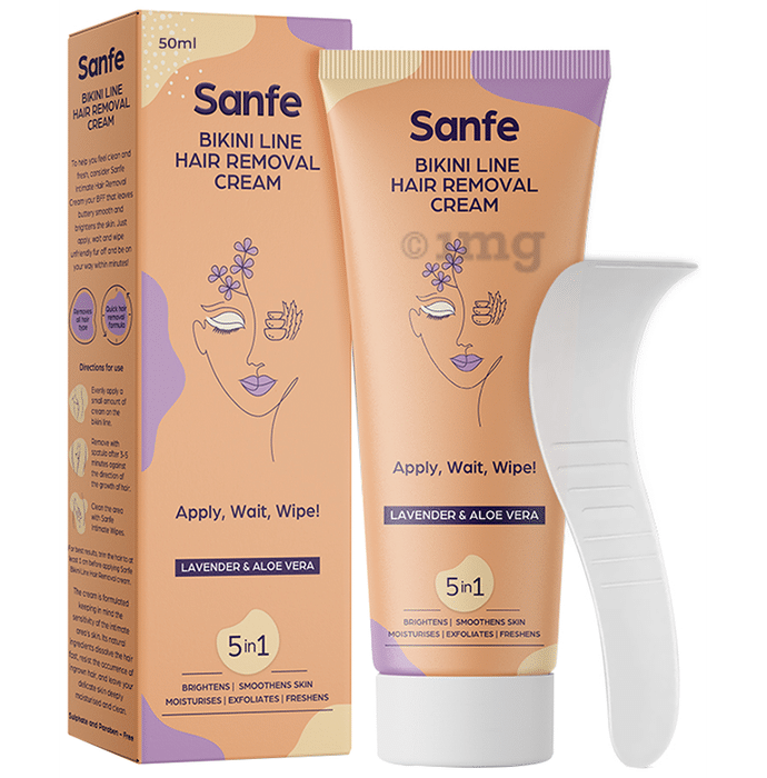 Sanfe Bikini Line Hair Removal Cream Lavender & Aloe Vera