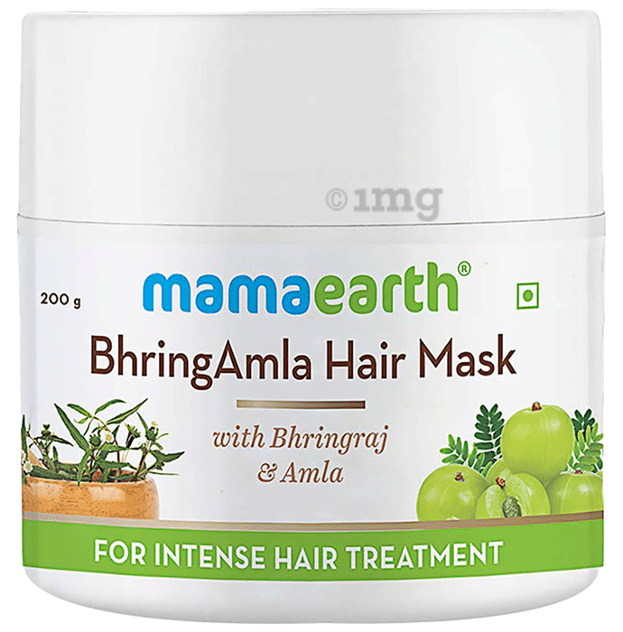 Mamaearth BhringAmla Hair Mask: Buy jar of 200 gm Hair Mask at best price  in India | 1mg