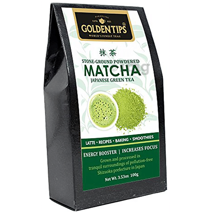 Golden Tips Japanese Matcha Natural Green Tea Powder