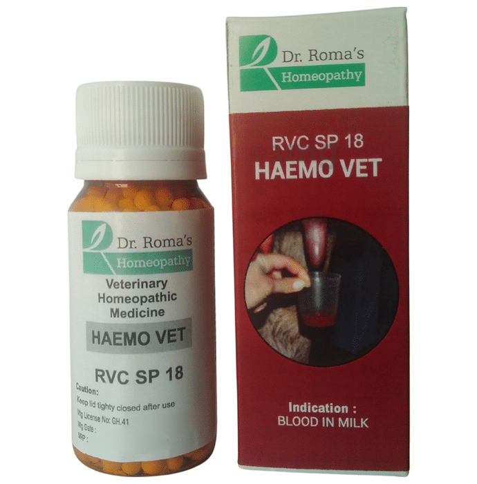 Dr. Romas Homeopathy RVC SP 18 Haemo Vet Globules