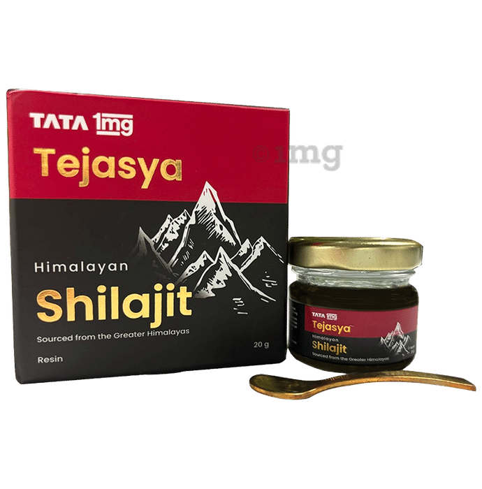 Tata 1mg Tejasya Shilajit Resin with 100% Purity of Ayurveda