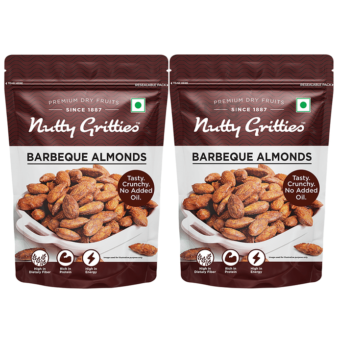 Nutty Gritties Barbeque Almonds (200gm Each)
