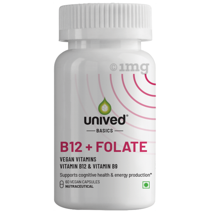 Unived B12+Folate Vegan Capsule