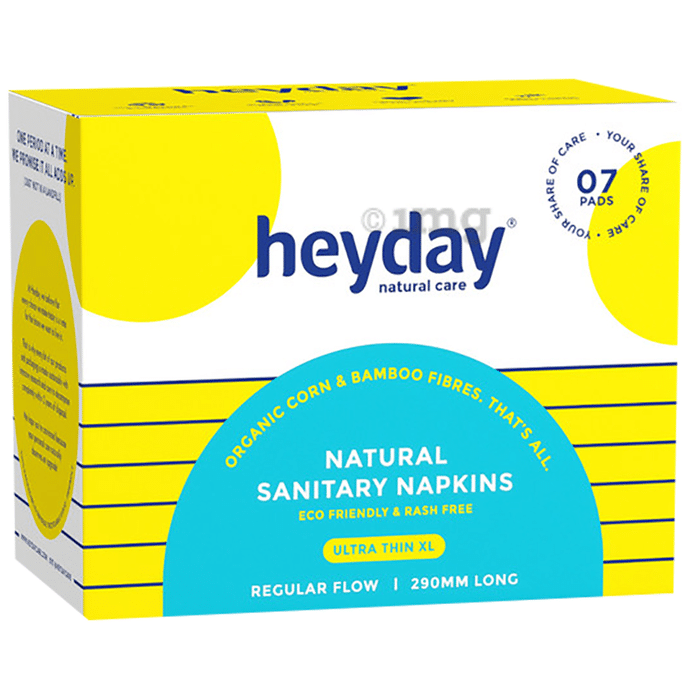 Heyday Natural Sanitary Napkins with Wings XL Ultra Thin