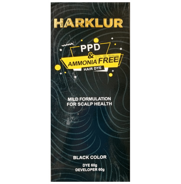 Harklur PPD & Ammonia Free Hair Dye Black