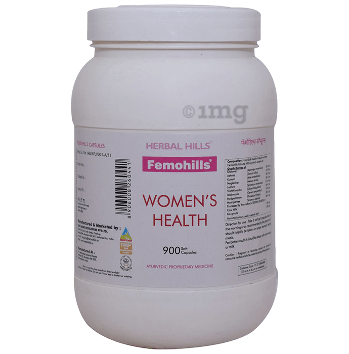 Herbal Hills Femohills Women's Health Softgel Capsules Value Pack