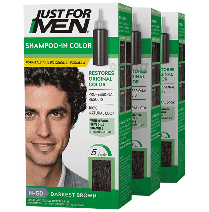 Just for Men Shampoo-In Color H-50 Mens Hair Dye