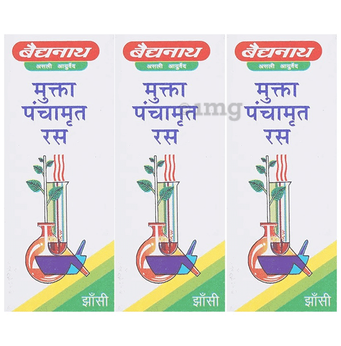 Baidyanath (Jhansi) Mukta Panchamrit Ras Tablet (10 Each)