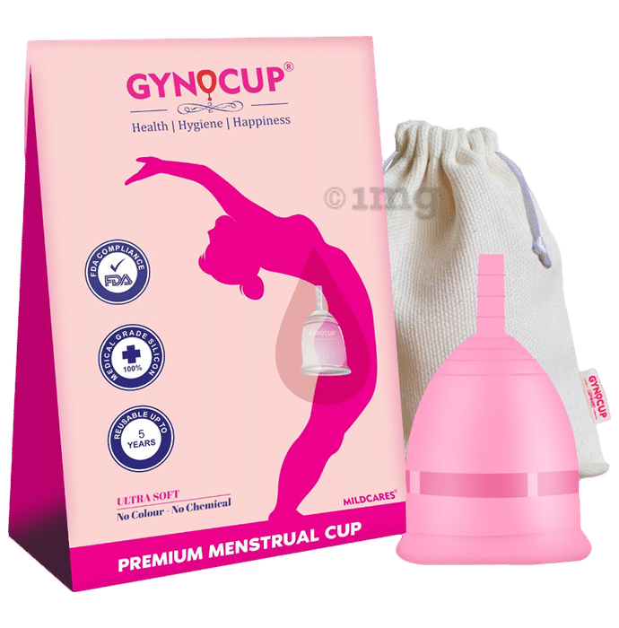 Gynocup Pink Reusable Menstrual Cup Large