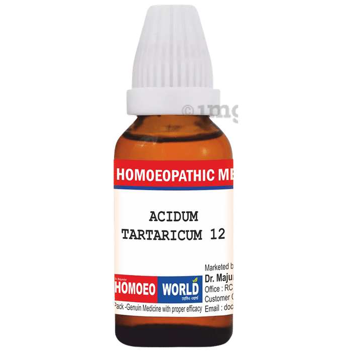 Dr. Majumder Homeo World Acidum Tartaricum Dilution (30ml Each) 12
