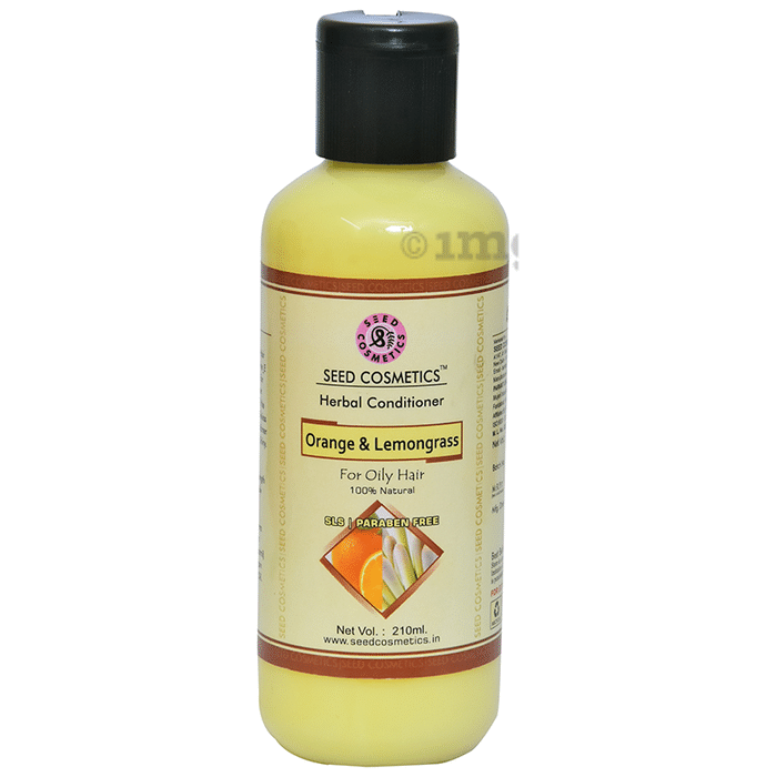 Seed Cosmetics Orange & Lemongrass Herbal Conditioner for Oily Hair