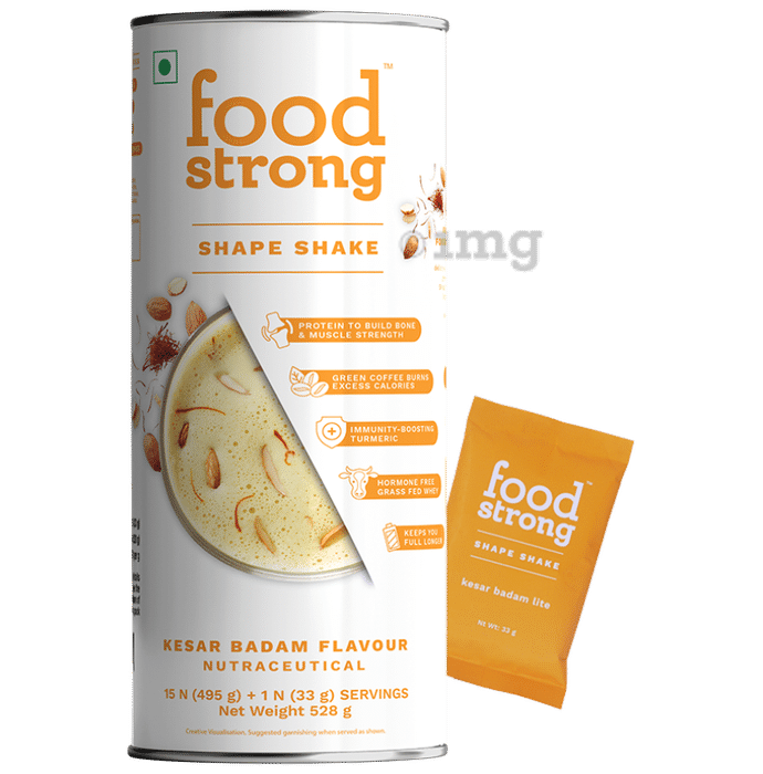 Foodstrong Shape Shake (33gm Each) Kesar Badam