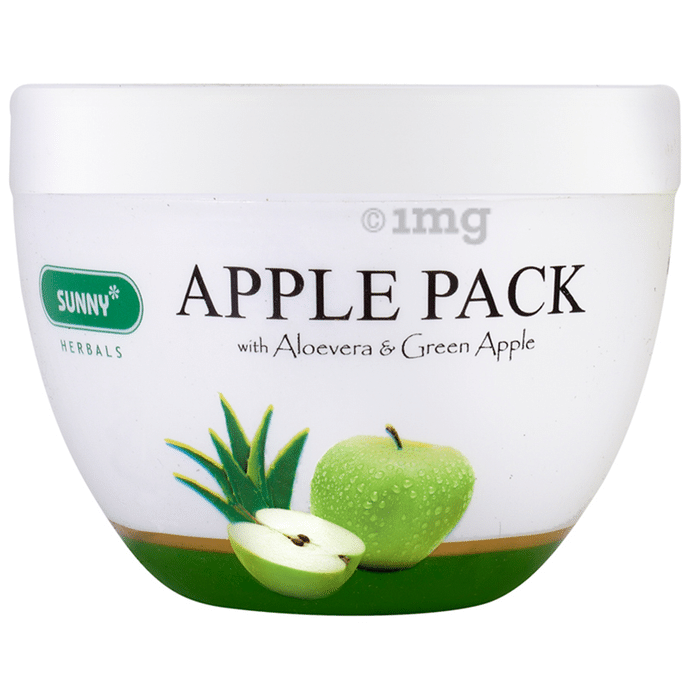 Sunny Herbals Apple Pack with Aloevera Almond Oil & Green Apple