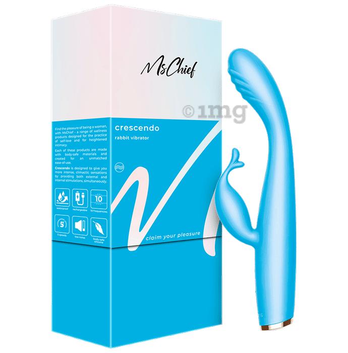 MsChief Crescendo Rabbit Vibrator Blue