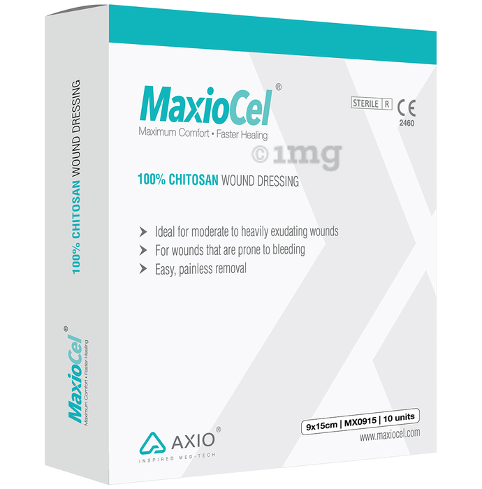 MaxioCel MX0915 Chitosan Wound Dressing Bandage 9cmX15cm