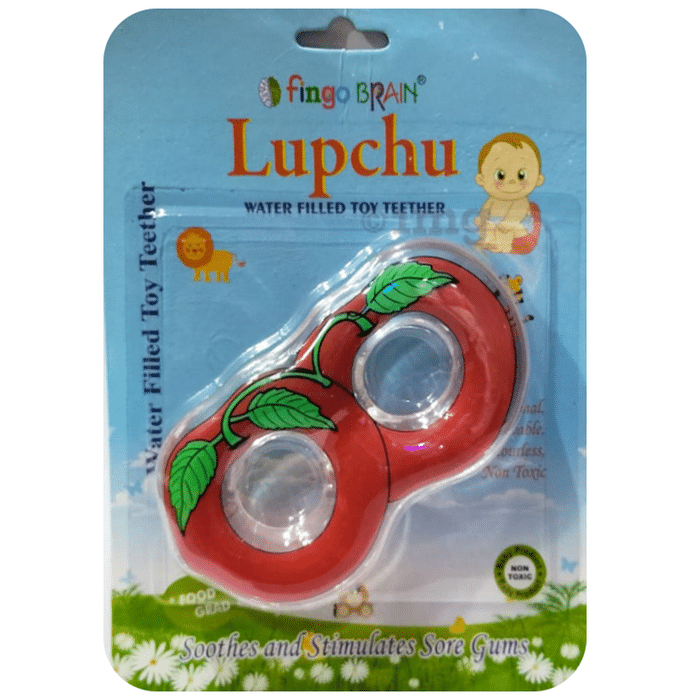 Fingo Brain Lupchu Water Filled Toy Teether Double Cherry