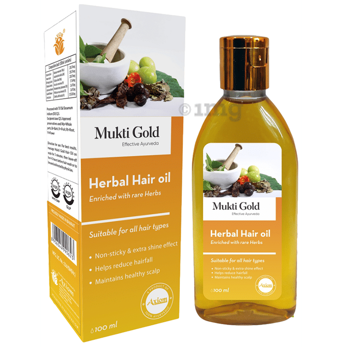 Axiom Mukti Gold Herbal Hair Oil