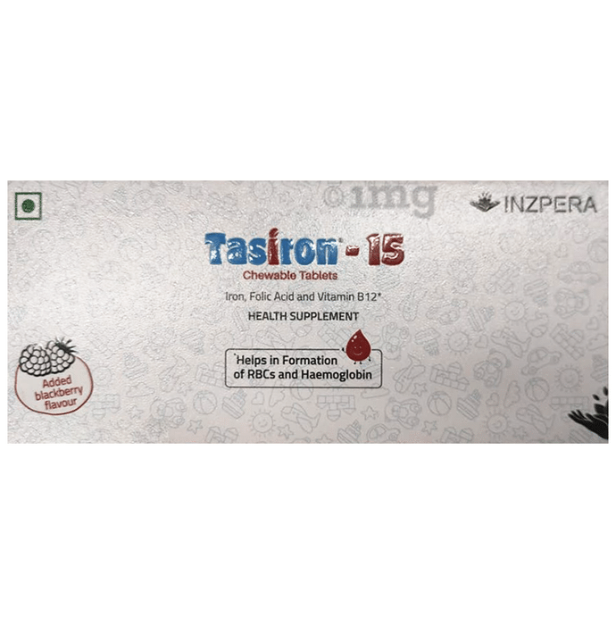 Tasiron 15 Chewable Tablet Blackberry