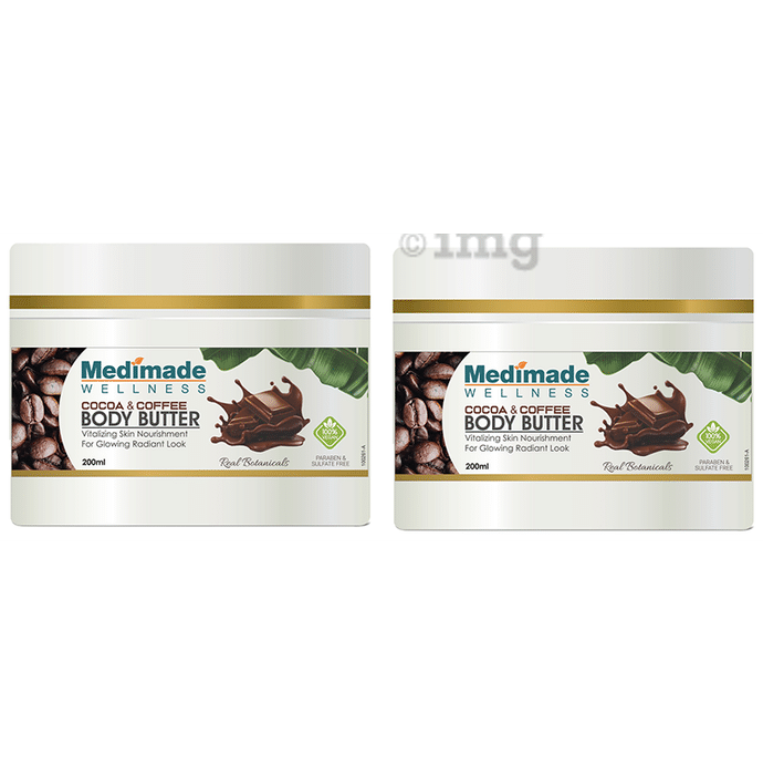 Medimade Wellness Cocoa and Coffee Body Butter (200ml Each)
