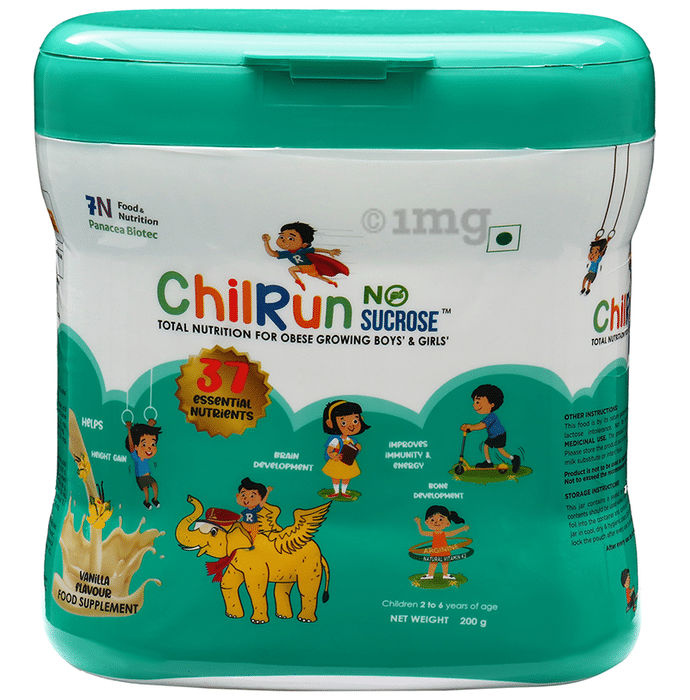 Chilrun No Sucrose 2+ Health and Nutrition Drink For Children’s Growth and Development Vanilla