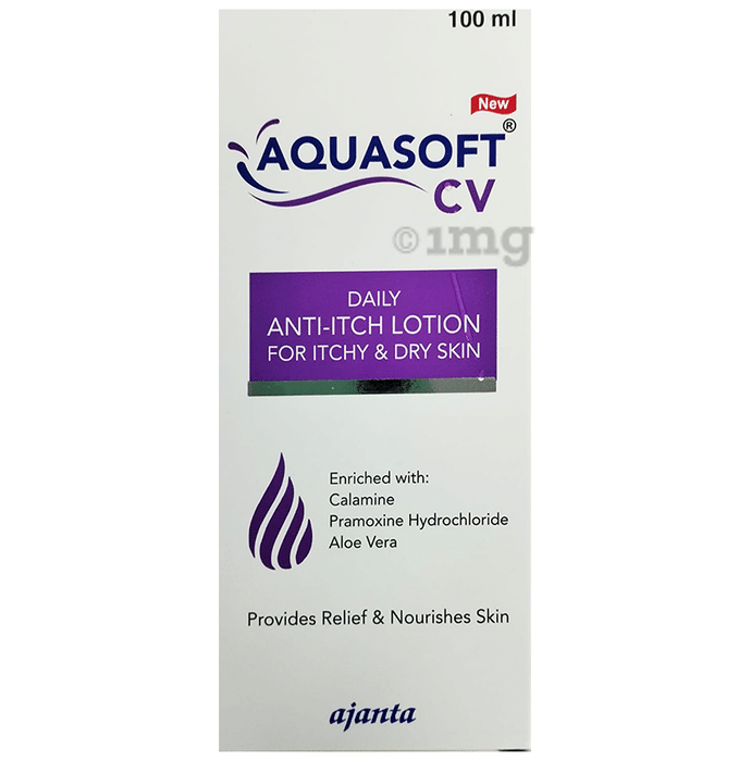 New Aquasoft CV Daily Anti-Itch Lotion for Itchy & Dry Skin
