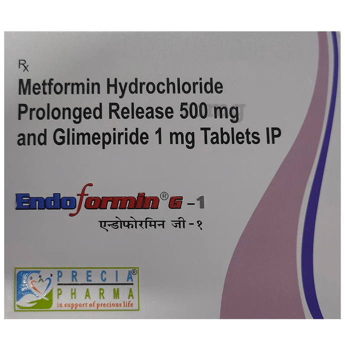 Endoformin G 1mg/500mg Tablet PR