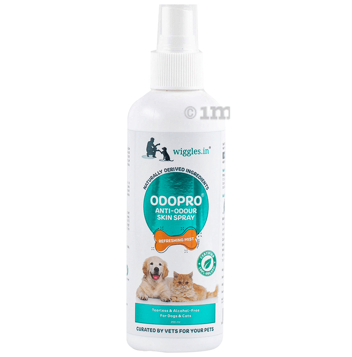 Wiggles Odopro Organic Anti-Odour Skin Spray for Dogs & Cats