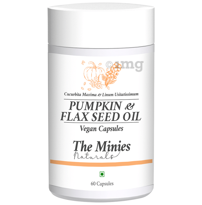 The Minies Naturals Pumpkin & Flaxseed Oil Vegan Capsule