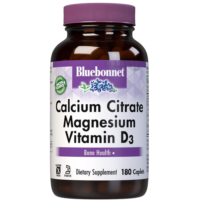 Bluebonnet Calcium Citrate Magnesium Vitamin D3 Caplet