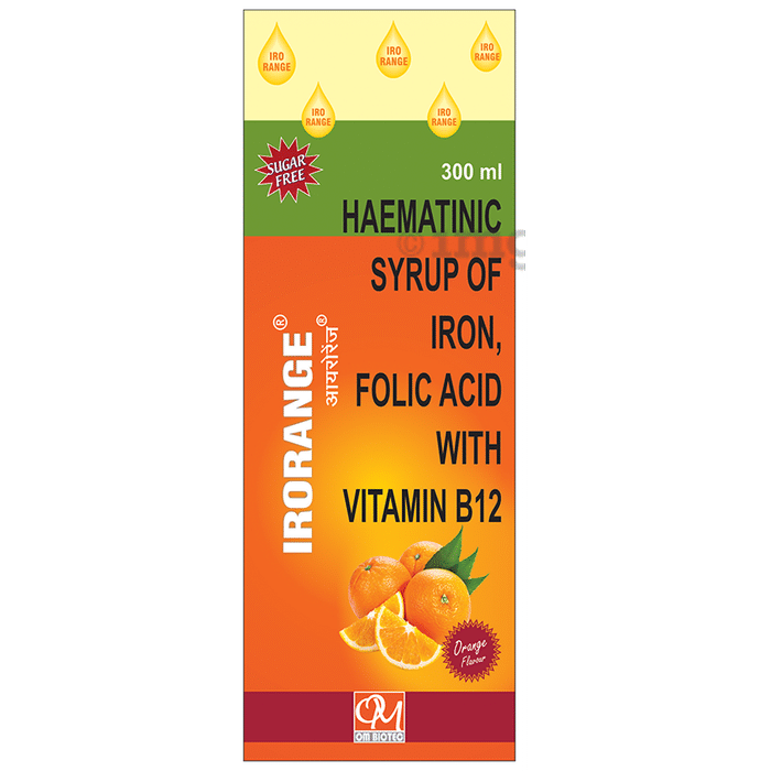Om Biotec Irorange Syrup Sugar Free Orange