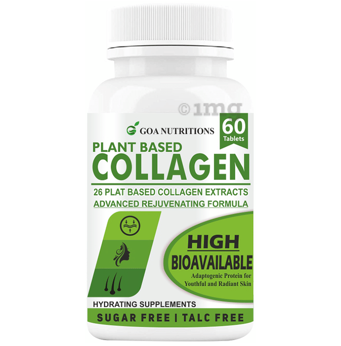 Goa Nutritions Plant Based Collagen Tablet Sugar Free