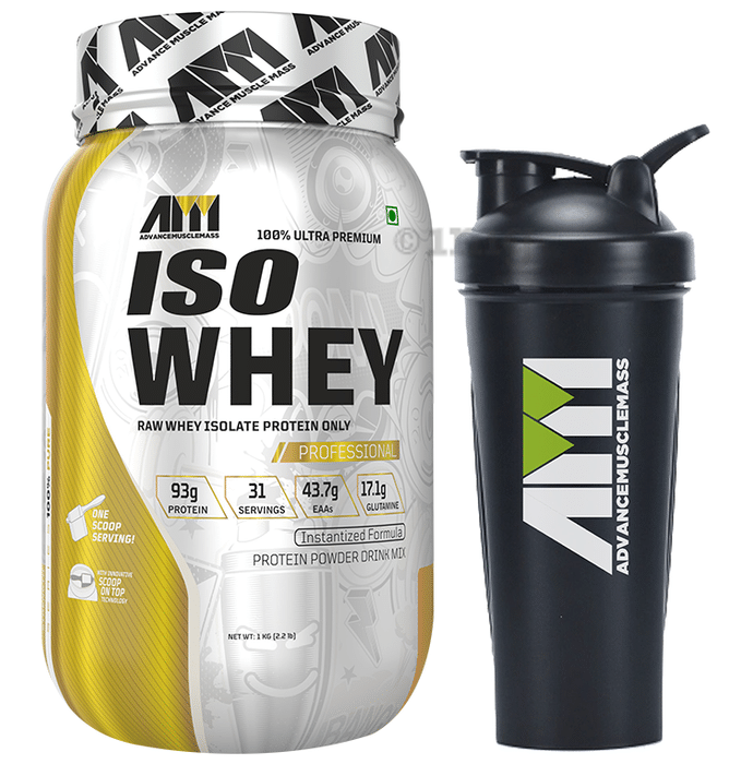 Advance MuscleMass 100% Ultra Premium Iso-Whey Powder with Shaker 700ml