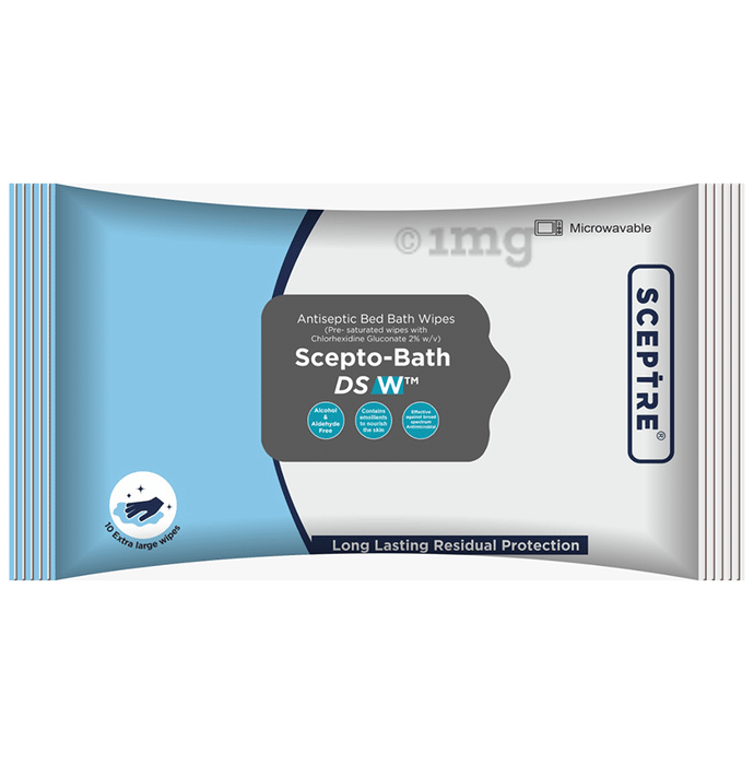 Sceptre Scepto-Bath DS W Antiseptic Bed Bath Wipes