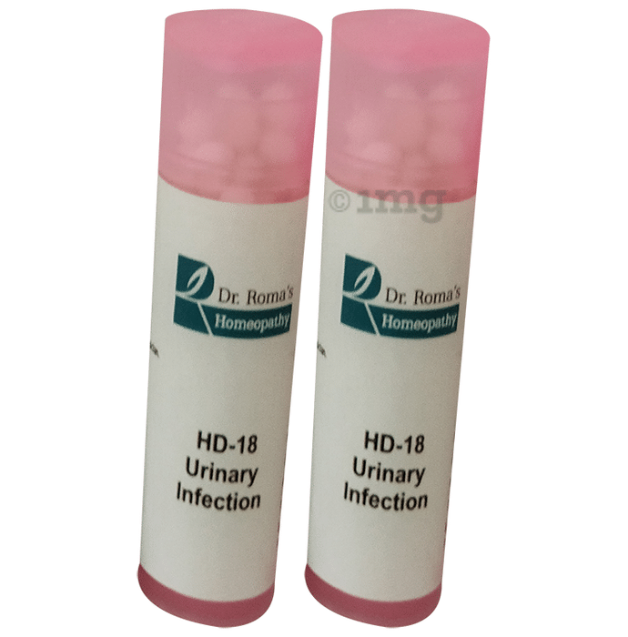 Dr. Romas Homeopathy HD-18 Urinary Infection, 2 Bottles of 2 Dram