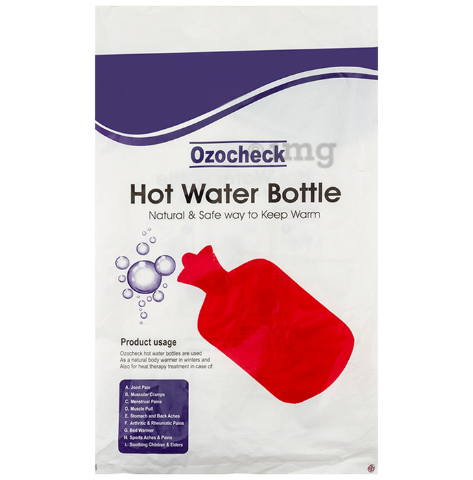 Ozocheck Hot Water Bottle Red