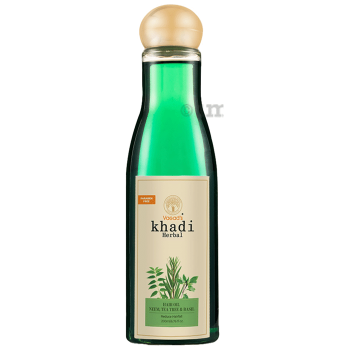 Vagad's Khadi Neem, Tea Tree and Basil Hair Oil