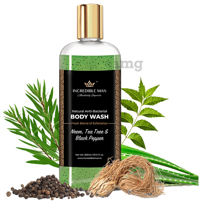 Incredible Man Body Wash Neem Tea Tree & Black Pepper