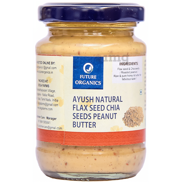 Future Organics Ayush Natural Peanut Butter Flax Seed Chia Seeds