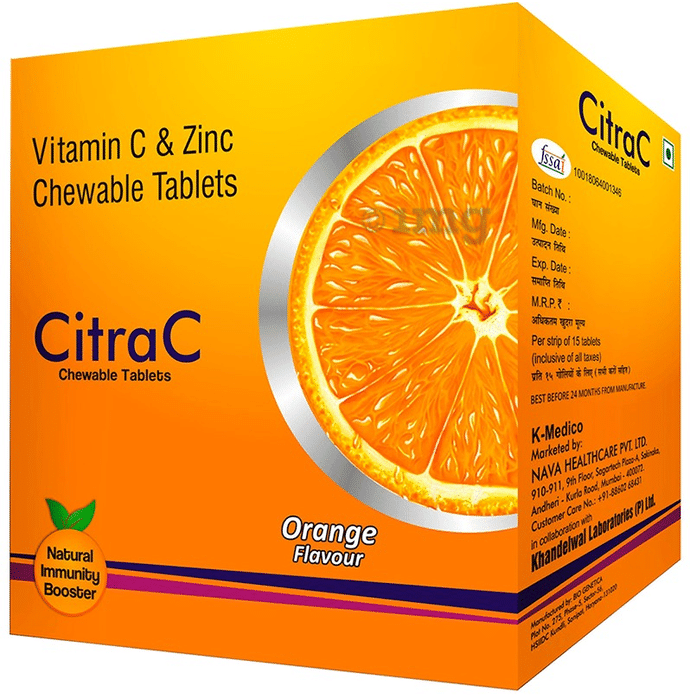 CitraC Chewable Tablet Orange