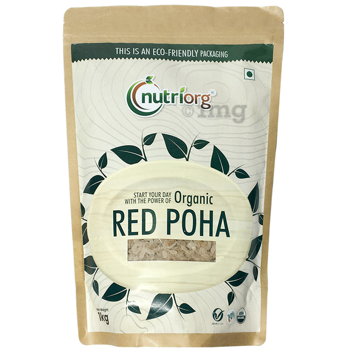 Nutriorg Organic Poha (1kg Each) Red
