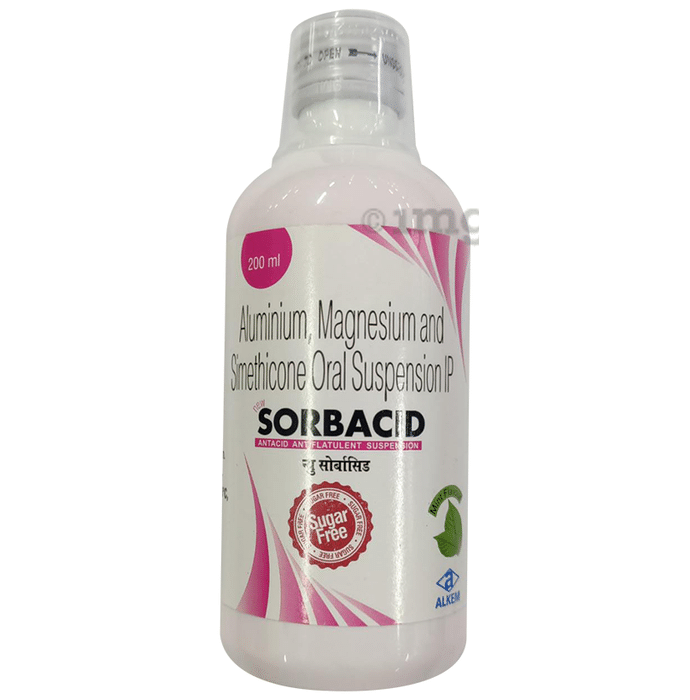 Sorbacid Antacid Antiflatulent Oral Suspension Sugar Free